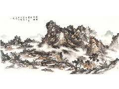萬壑松煙圖